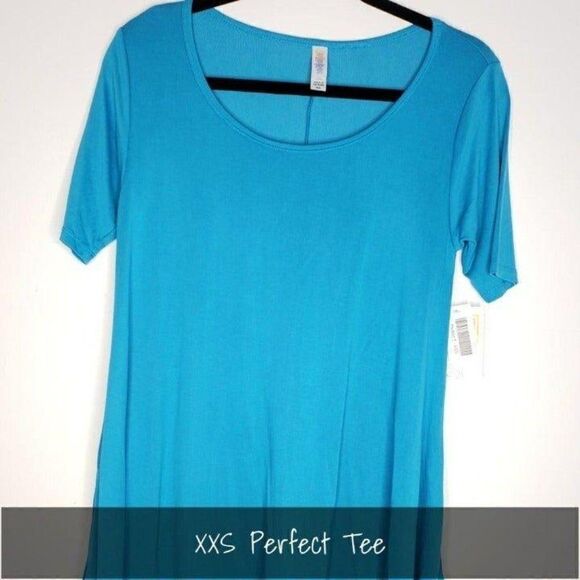 LuLaRoe Perfect T XXS Solid Blue NEW - Picture 1 of 1